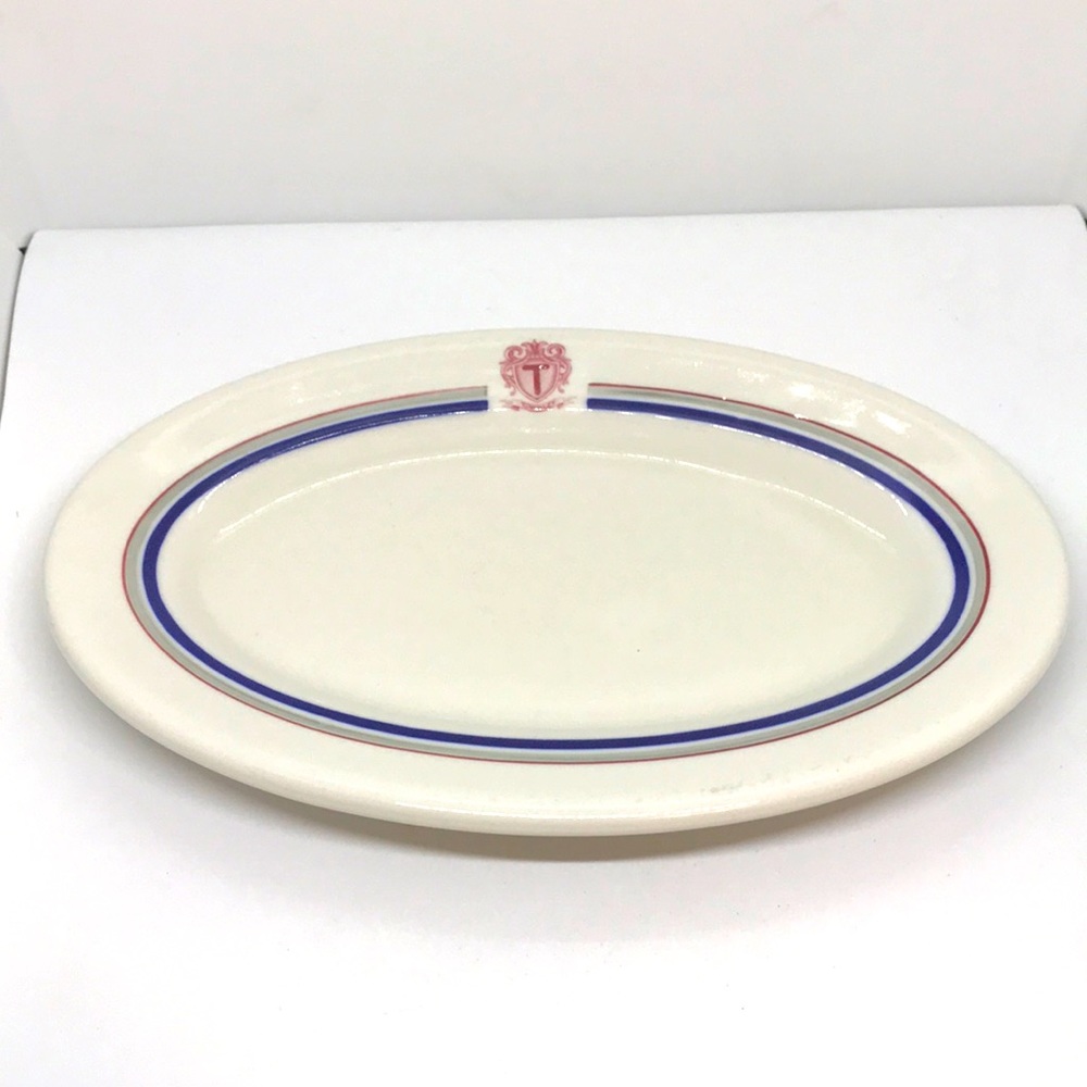 Vintage Shenango China Serving Platter, Rim Rol Trademark TOWNLEY Monogram
